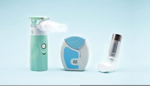 Different,Asthma,Inhalers.,Aerosol,For,Inhalation,,Treatment,Of,Bronchial,Asthma,