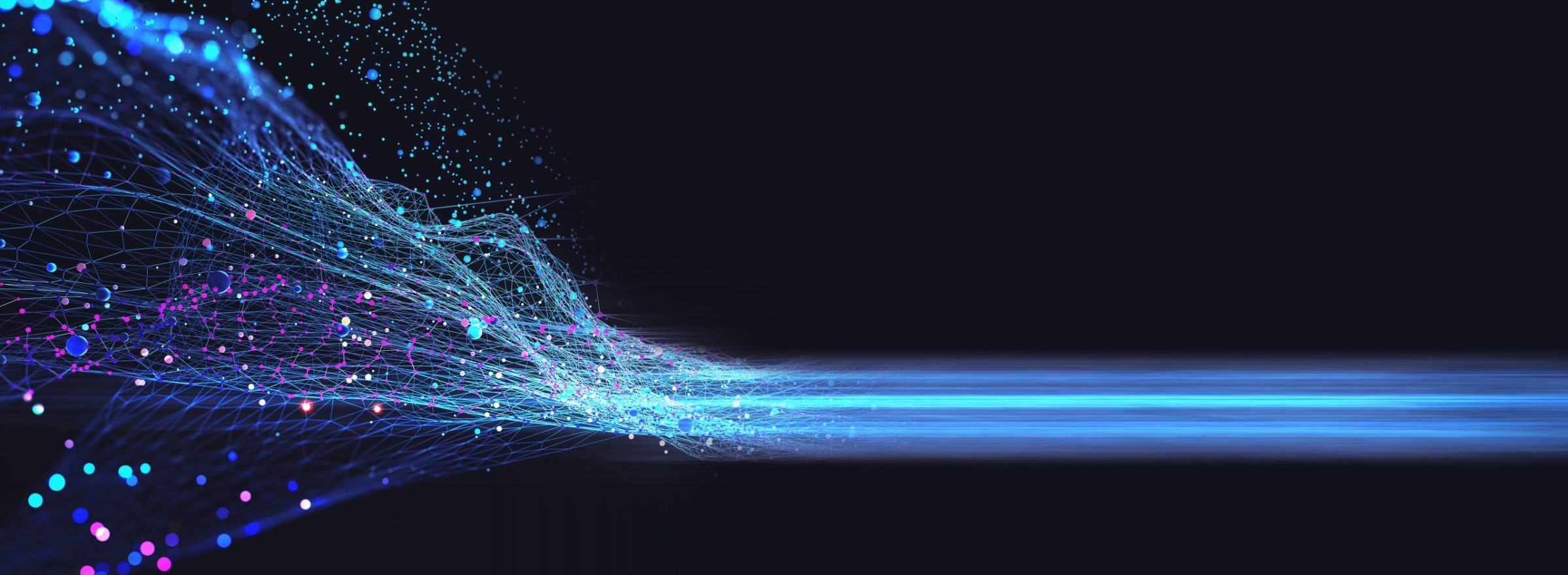 Neural,Network,3d,Illustration.,Big,Data,And,Cybersecurity.,Data,Stream.